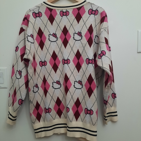 Hello Kitty & Friends x Forever 21 Argyle Cardigan Sweater - Picture 9 of 13